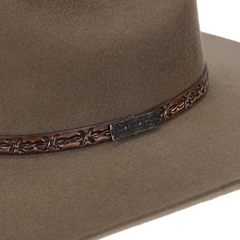 Chapéu de Feltro Copa Quadrada Aba Larga Texas Diamond 21023